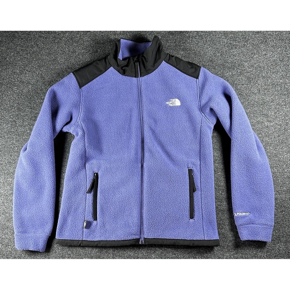 The North Face Women's SM Alpine Polartec 200 Full-Zip Jacket Purple/Black - Picture 2 of 6